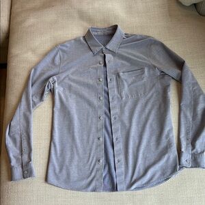 Lululemon Athletica Light Blue Commission Button Down Shirt - Men M Slim Fit